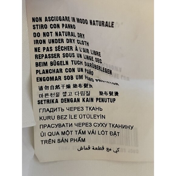 Miu Miu Womens White Button-Up Cropped Shirt With Embroidered Logo & Front Pocke - Picture 15 of 16